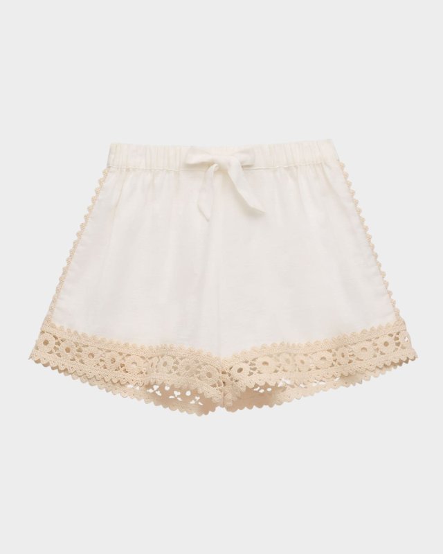 Girl's Wylie Scallop Trim Shorts, Size 4-12